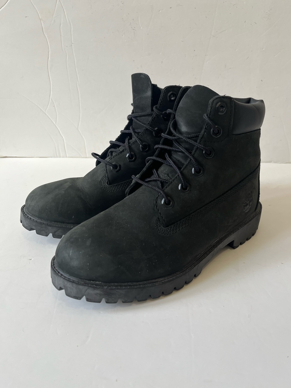 Timberland premium 6” Black Nubuck waterproof Lace-Up Work Boots men’s size 5.5